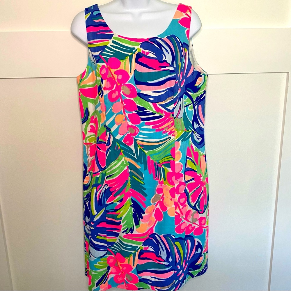 NWOT Lilly Pulitzer Sundress Size 10 Gorgeous tropical print, 100% cotton